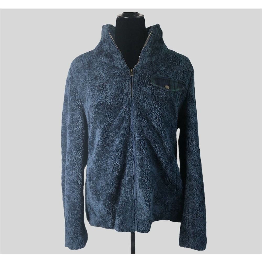 Pendleton Cozy Zip Sherpa Jacket Blue Large